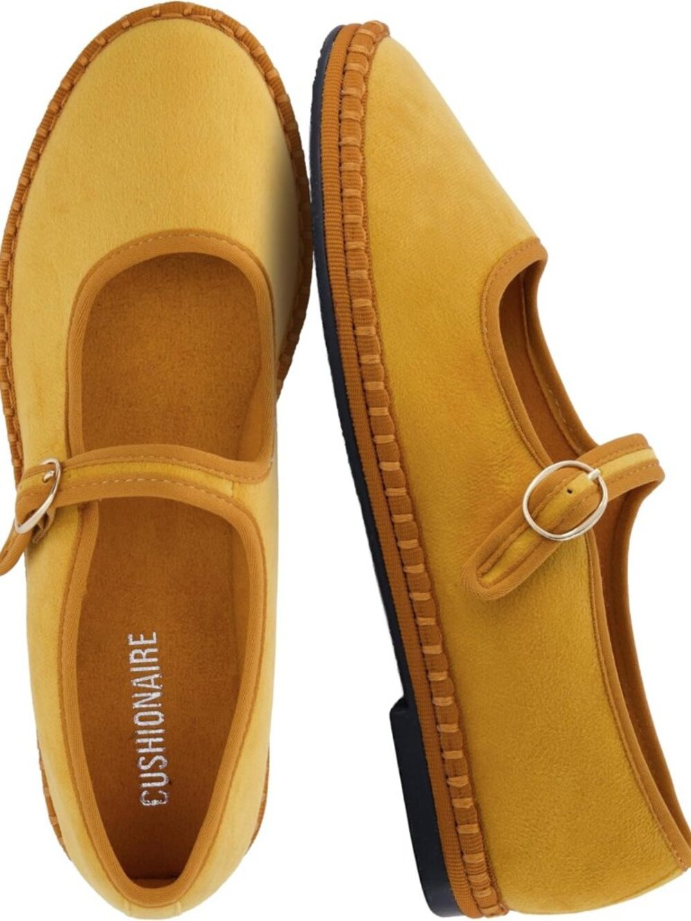 Breathable Lightweight Mary Jane Ballet Flats for Women, Cushioned Memory Foam